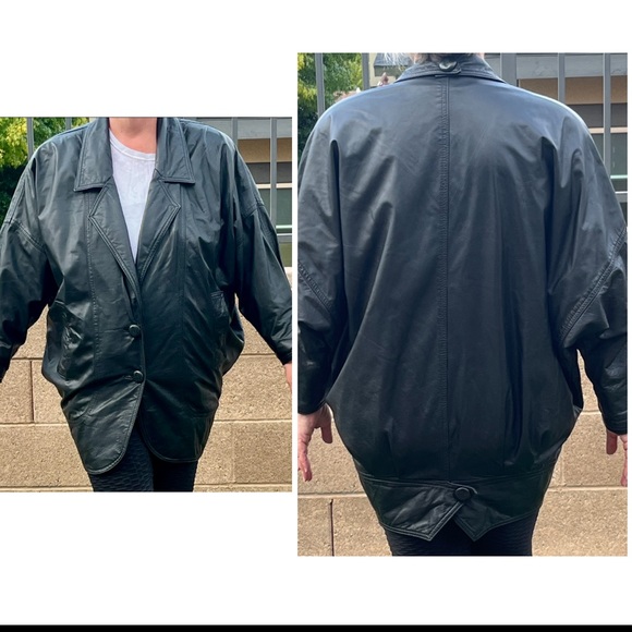 Vintage The Leather Ranch Black Leather Jacket XL